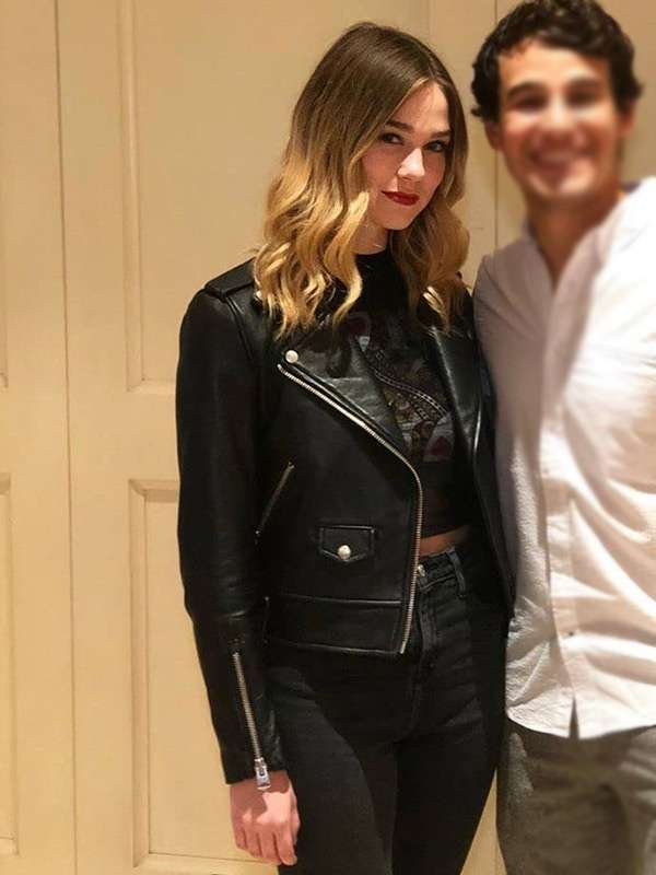 Tessa Mossey Shadowhunters Heidi McKenzie Black Leather Jacket