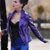 Macgyver Riley Davis Purple Leather Jacket