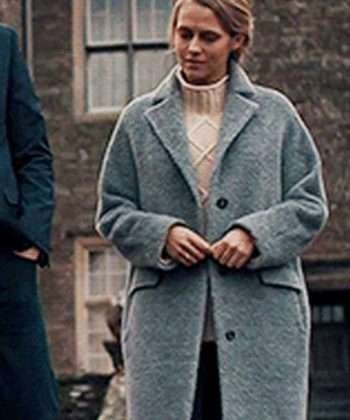 Diana Bishop A Discovery of Witches Teresa Palmer Blue Wool Coat