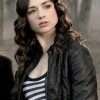 Allison Argent Teen Wolf The Movie 2023 Crystal Reed Black Leather Jacket