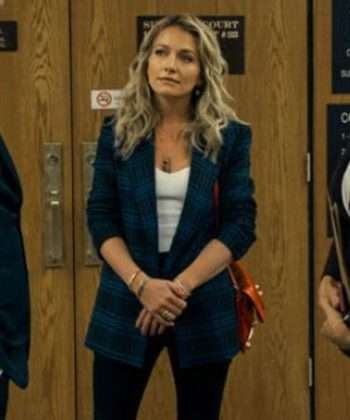 Becki Newton The Lincoln Lawyer Lorna Blue Checkered Blazer