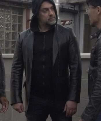 Franck Denard Borrowed Time III (2022) Black Leather Blazer