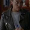 Bull Danny James Gray Leather Biker Jacket