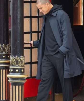 Magic Mike’s Last Dance Mike Lane Blue Cotton Trench Coat