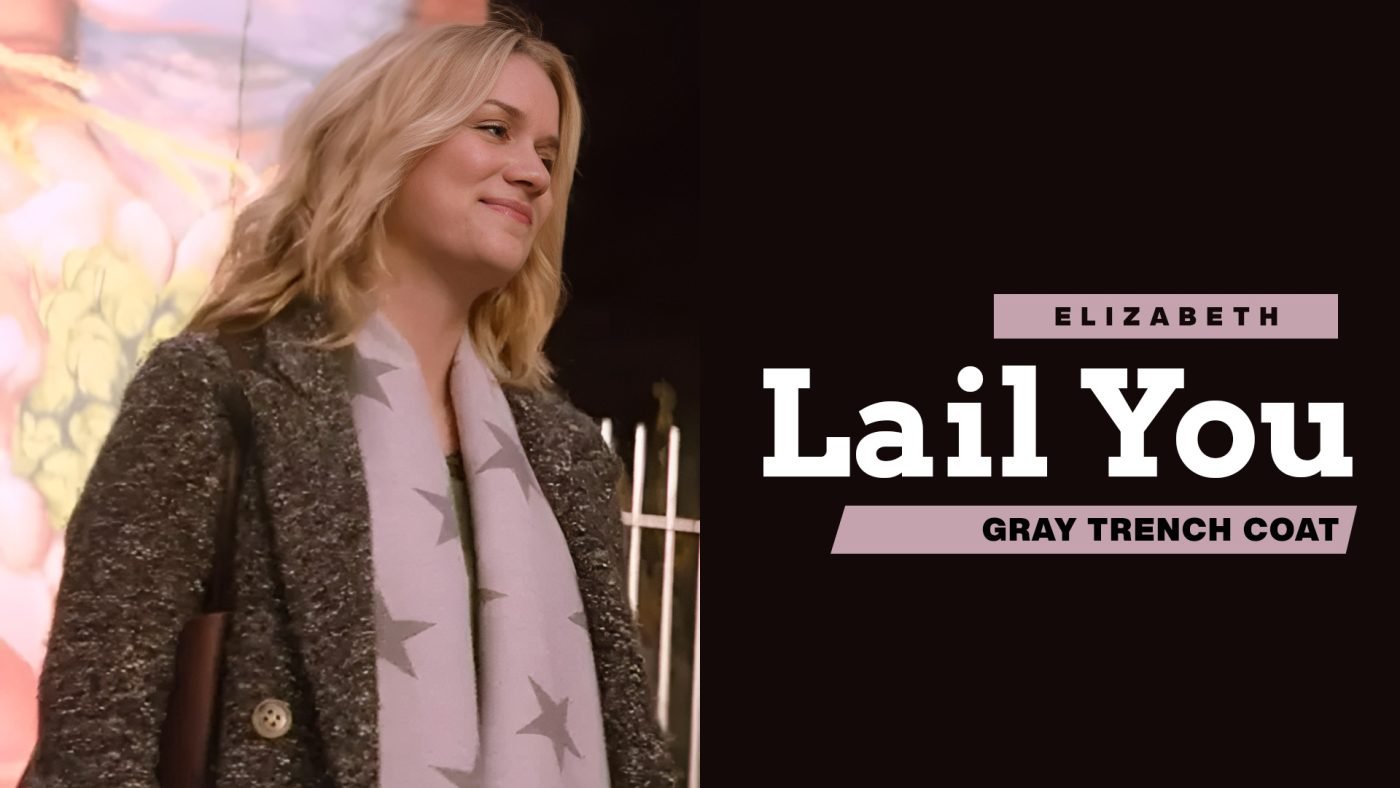 Elizabeth Lail You S02 Gray Trench Coat