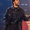 HBO Sofi Stadium The Weeknd Black Wool Coat