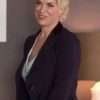 Hannah Waddingham TV Series Ted Lasso Rebecca Welton Black Blazer Coat