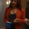 The Flash Candice Patton Orange Wool Blazer