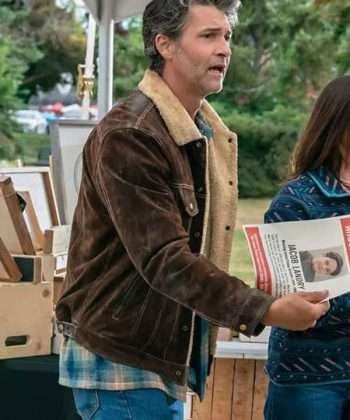 The Way Home Colton Landry Brown Leather Jacket
