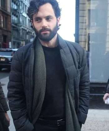 Joe Goldberg TV Series You S04 Penn Badgley Gray Puffer Jacket