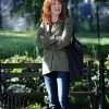 Julianne Moore Sharper Madeline Green Cotton Jacket