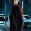 Justice League Gal Gadot Brown Leather Jacket
