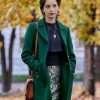 Kacey Rohl The Wedding Veil Inspiration Green Coat