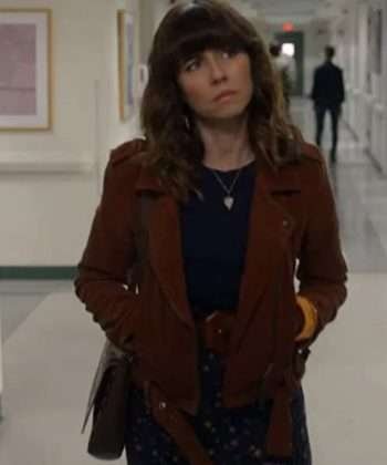 Linda Cardellini Dead to Me Judy Hale Brown Biker Jacket