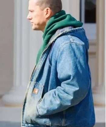 Mike Lane Magic Mike’s Last Dance Channing Tatum Blue Denim Hooded Jacket