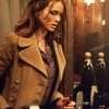 The Bank Job Saffron Burrows Brown Coat