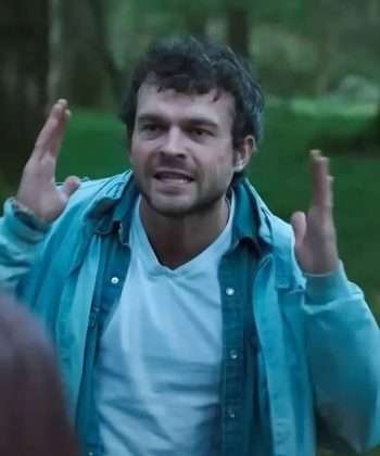 Marty Cocaine Bear Alden Ehrenreich Bomber Jacket