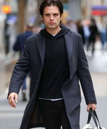 Sebastian Stan Sharper 2023 Gray Coat
