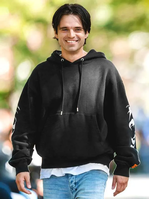 Sharper 2023 Sebastian Stan Black Hoodie