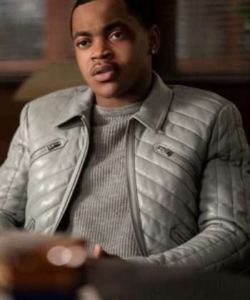 Michael Rainey Jr Power Book II S02 Gray Leather Jacket