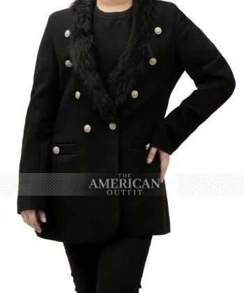 Murder Mystery Jennifer Aniston Wool Coat