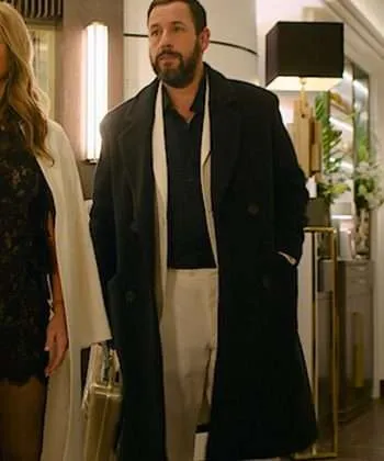 Murder Mystery 2 Adam Sandler Black Wool Coat