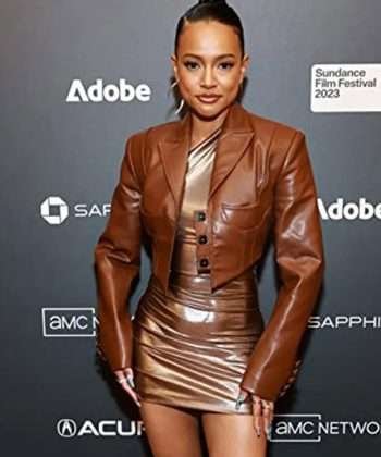 Karrueche Tran Divinity 2023 Brown Cropped Jacket