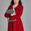 Olivia Welcome To Valentine Kathryn Davis Red Wool Coat