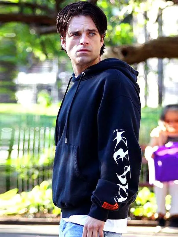 Max Sharper 2023 Sebastian Stan Black Hoodie