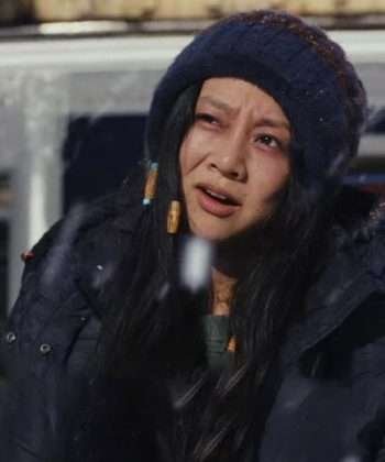 Stephanie Hsu Poker Face 2023 Black Jacket