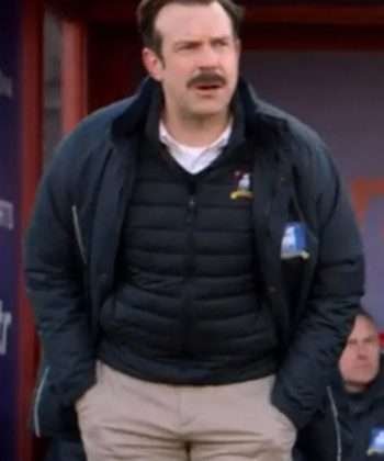 Ted Lasso Jason Sudeikis Black Cotton Jacket