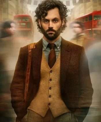 You S04 Joe Goldberg Brown Blazer
