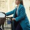 TV Series A Discovery of Witches Diana Bishop Blue Wool Coat