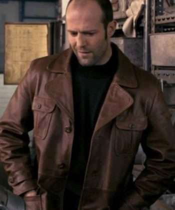Jason Statham The Bank Job Brown Leather Jacket