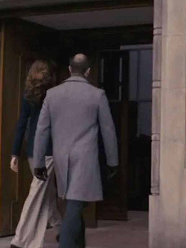 Terry Leather The Bank Job Jason Statham Wool Trench Coat