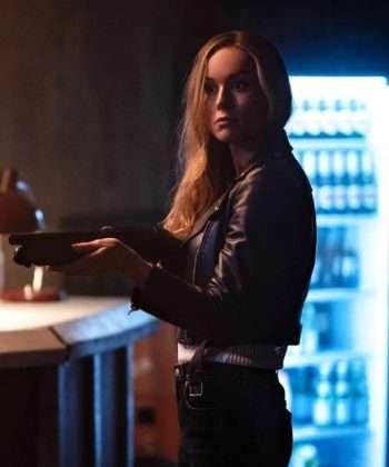 Tess Fast X Brie Larson Black Leather Biker Jacket