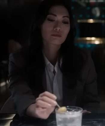 Emma Hill TV Series The Company You Keep 2023 Gray Oversized Suit
