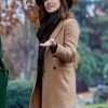 Autumn Reeser The Wedding Veil Inspiration Emma Di Stefano Brown Coat