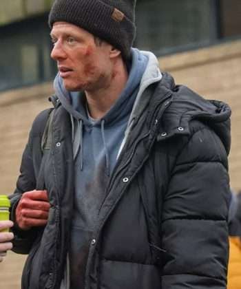 James Norton Happy Valley Black Puffer Jacket