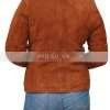 Wonder Woman Diana Prince Brown Suede Leather Jacket
