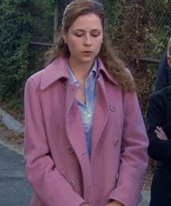 TV Series The Office Pam Beesly Pink Wool Coat