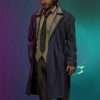 Video Game The Wolf Among Us 2 Bigby Wolf Blue Shearling Leather Trench Coat