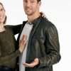Noah BaileyThe Love Club 2023 Brett Donahue Black Leather Jacket