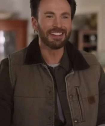 Chris Evans Ghosted Cole Riggan Grey Cotton Vest