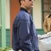 Mad Men Jon Hamm Blue Cotton Jacket