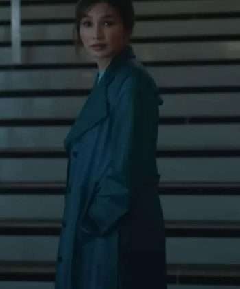 TV Series Extrapolations 2023 Natasha Alper Black Cotton Trench Coat