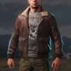Video Game Far Cry 5 Brown Bomber Leather Jacket
