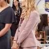 Gemma Johnson The Neighborhood Beth Behrs Pink Blazer Coat