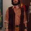 Stan Rizzo Mad Men Jay R. Ferguson Brown Leather Vest