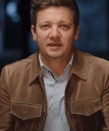Rennervations Jeremy Renner Brown Suede Leather Jacket